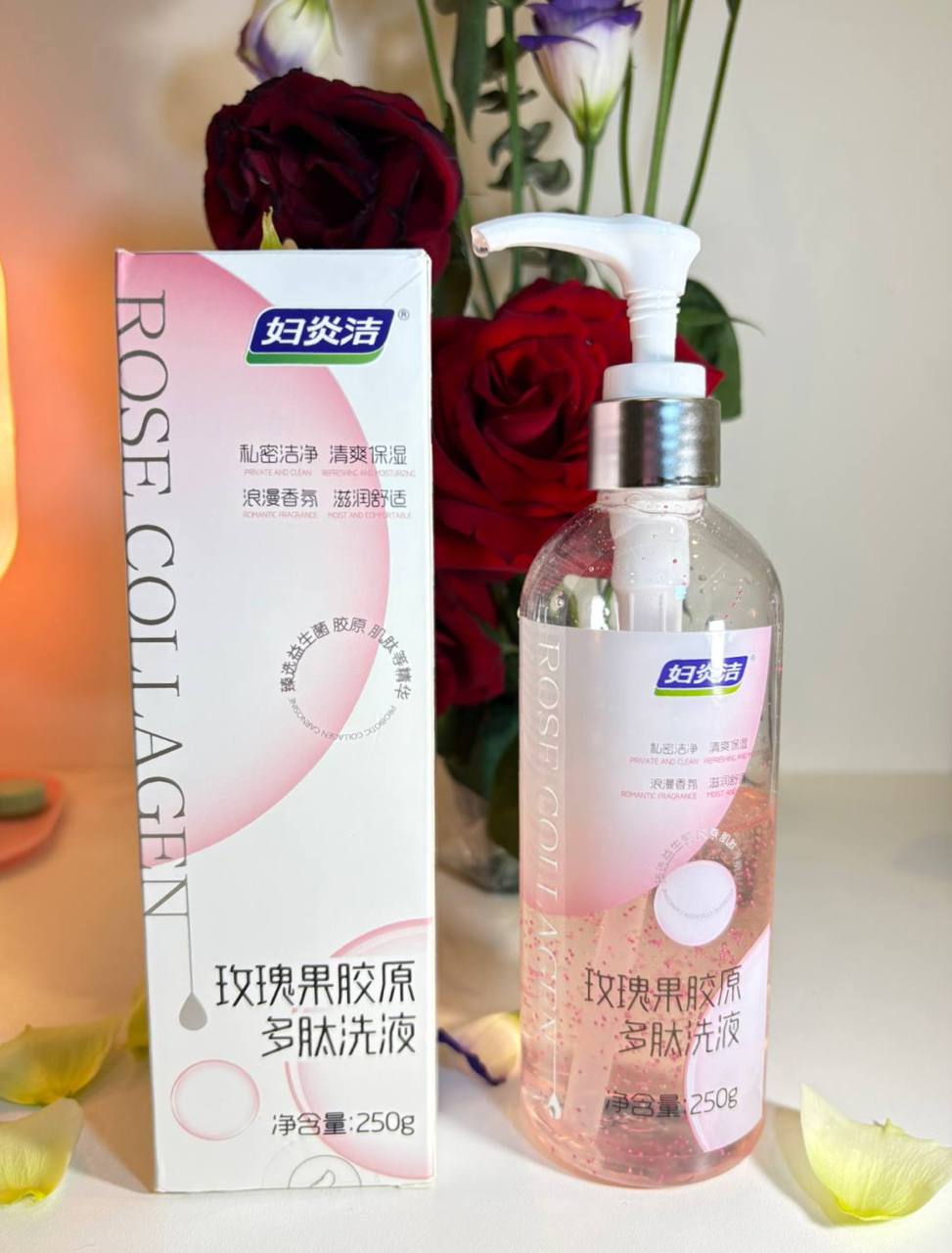 Rose Collagen សាប៊ូអនាម័យប្រចាំថ្ងៃ