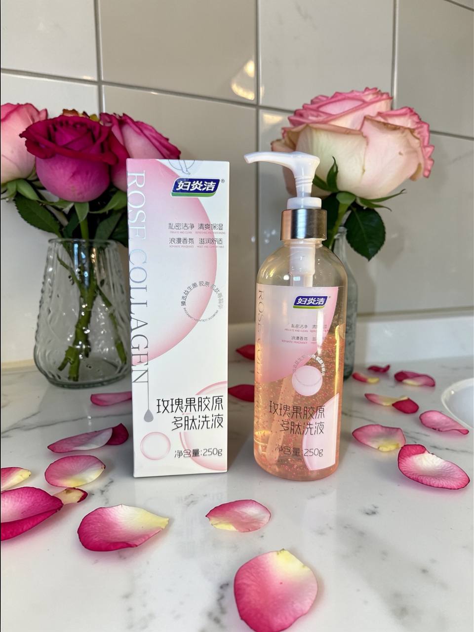Rose Collagen សាប៊ូអនាម័យប្រចាំថ្ងៃ